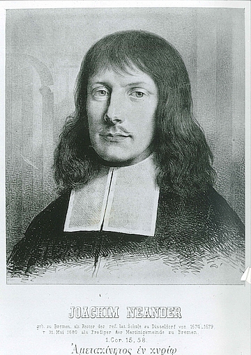 Joachim Neander, Kupferstich um 1675
