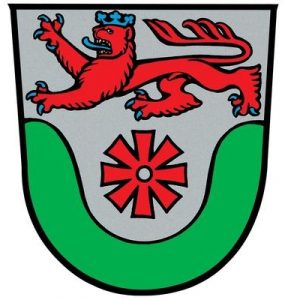 Wappen der Stadt Erkrath, das 1977 von Lothar Müller-Westphal gestaltet wurde